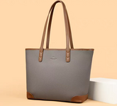 حقيبة نسائية توت كبيرة الحجم لون رمادي - KSA